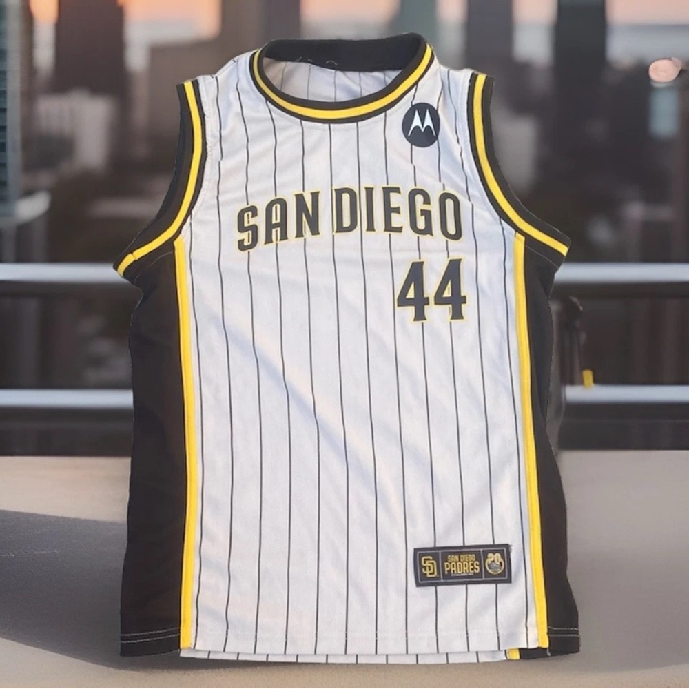 2024 San Diego Padres Joe Musgrove Basketball Tank Top Jersey Youth Small SGA